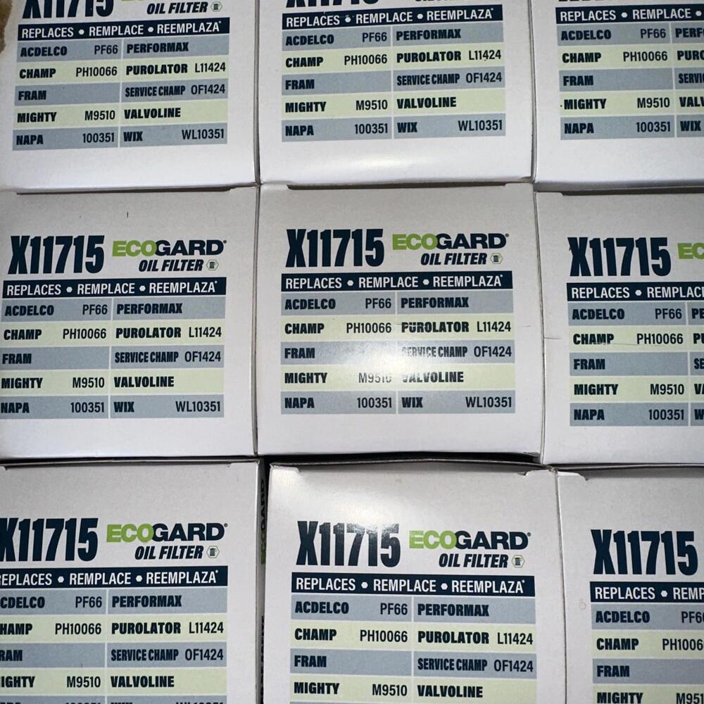New Lot Of 12 Engine Oil Filter Ecogard X11715